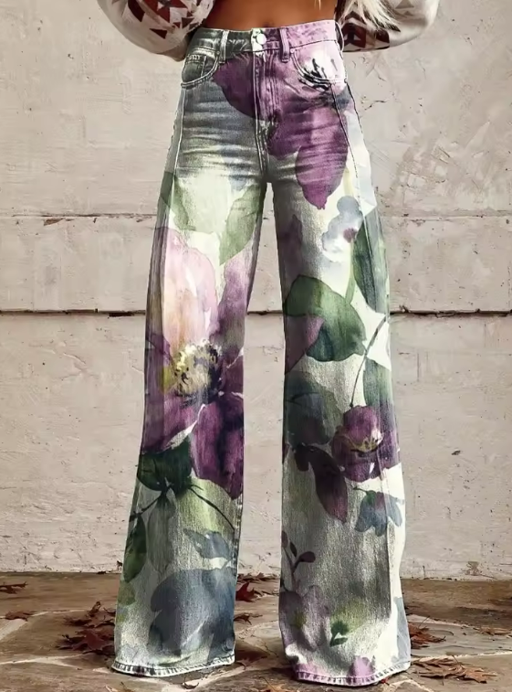 Alessia | Spodnie vintage boho o wyjątkowym i wyrafinowanym stylu