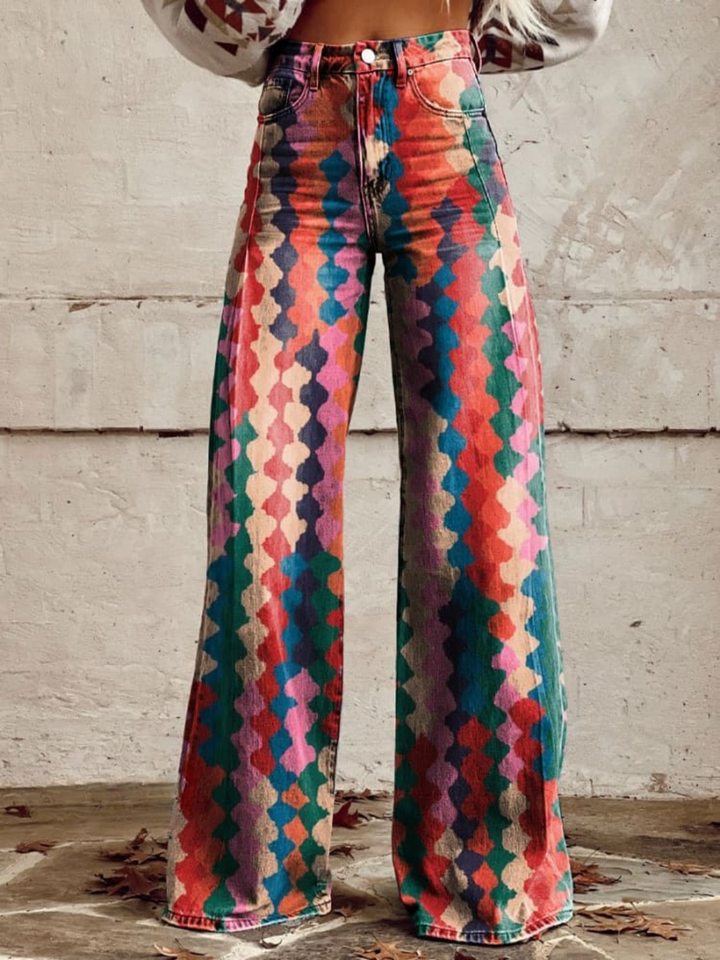 AMÉLIE | Eleganckie i wygodne szerokie spodnie w stylu boho
