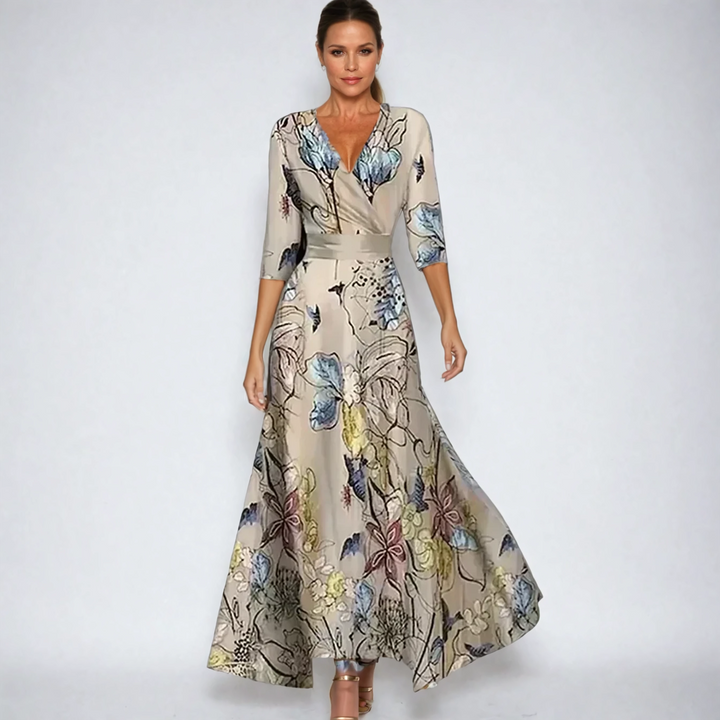 Emily | Kimono z kwiatowym rozcięciem
