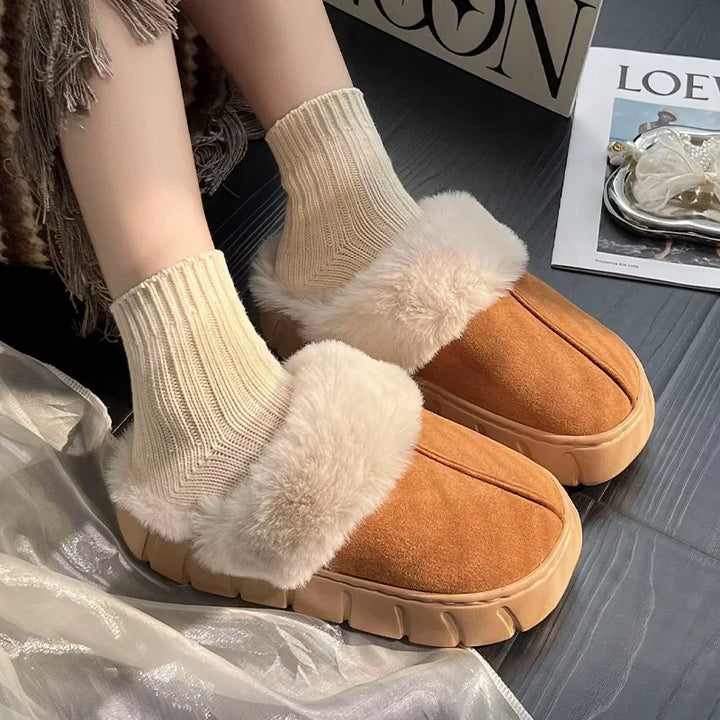 Fluffy Indoor Comfort Slippers
