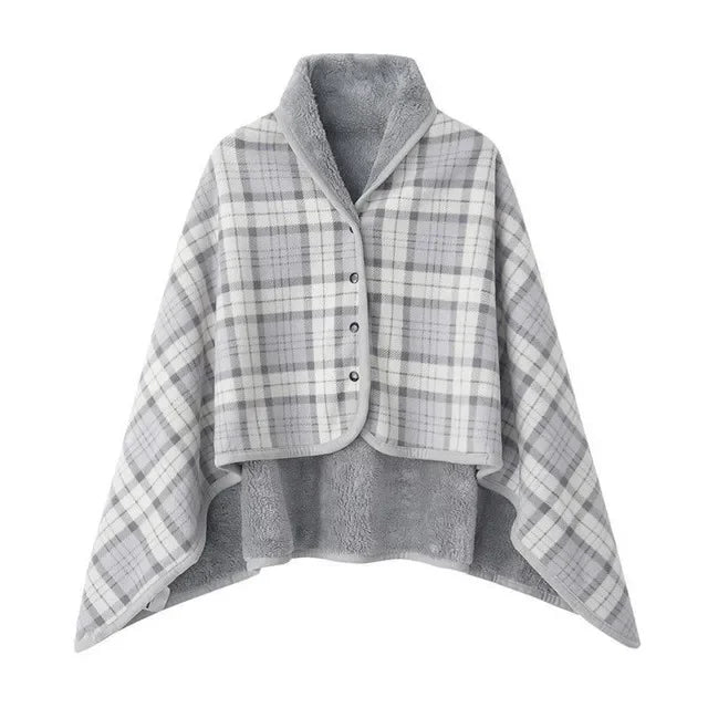 Wearable Plaid Fleece Blanket