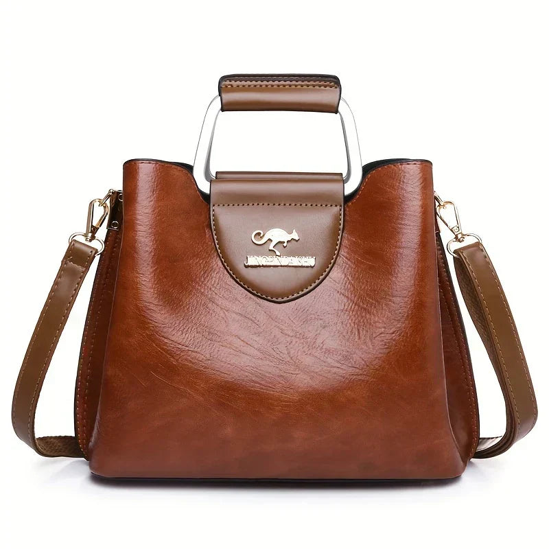 Barbara's Bags - Chic Leather Bucket Bag
