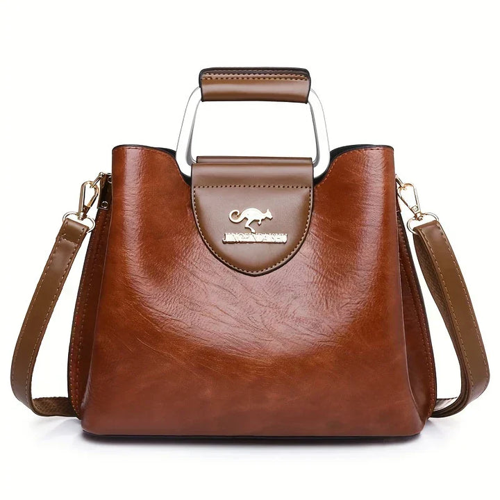 Barbara's Bags - Chic Leather Bucket Bag