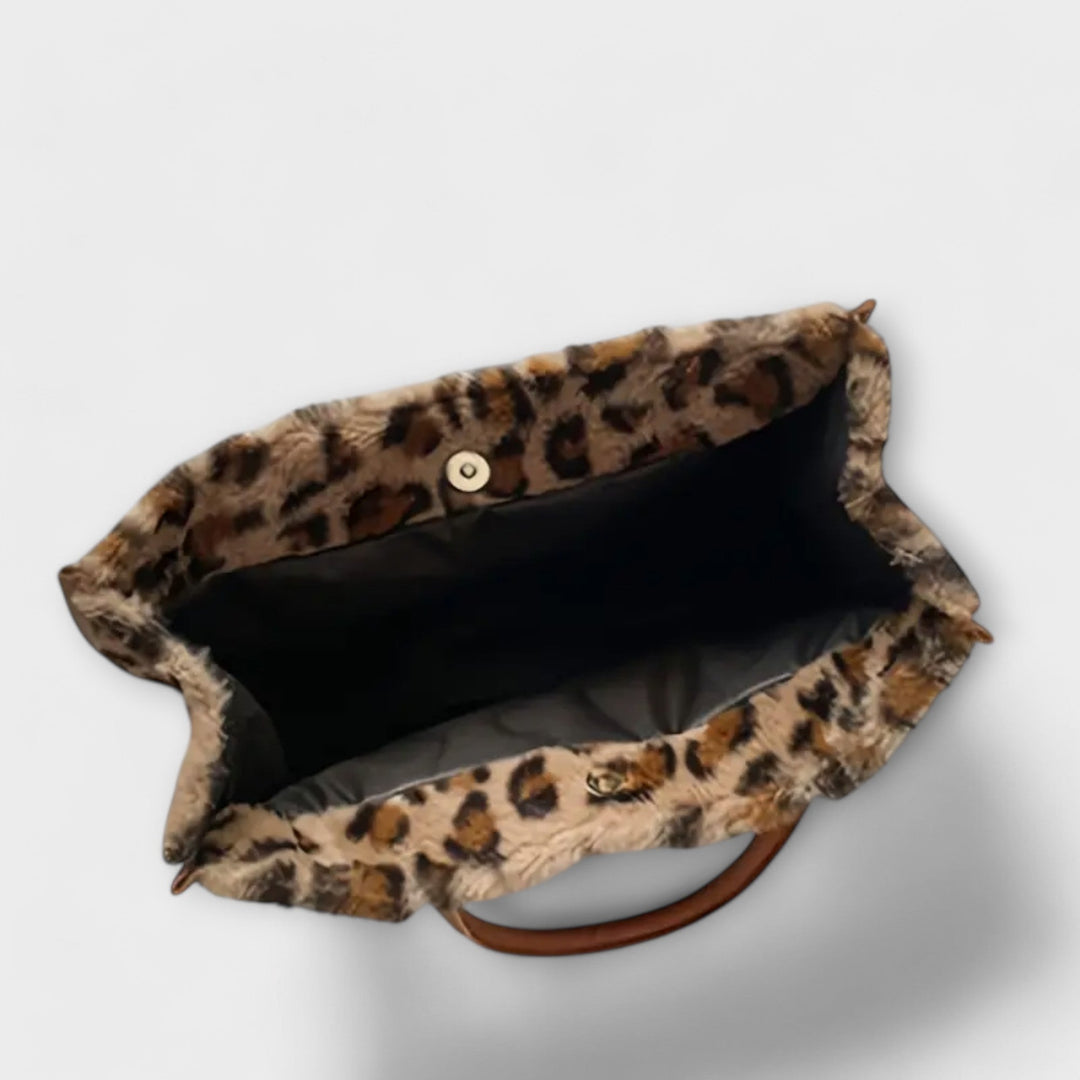 Barbara's Bags - Elegant Leopard Plush Bag