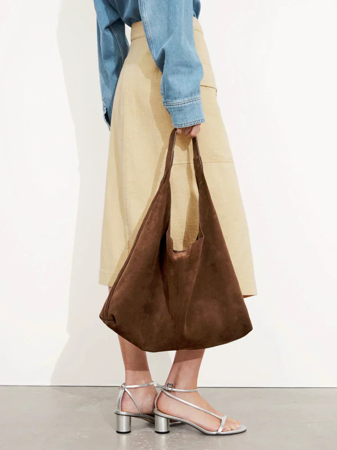 Barbara's Bags - Vintage Luxury Suede Leather Handbag