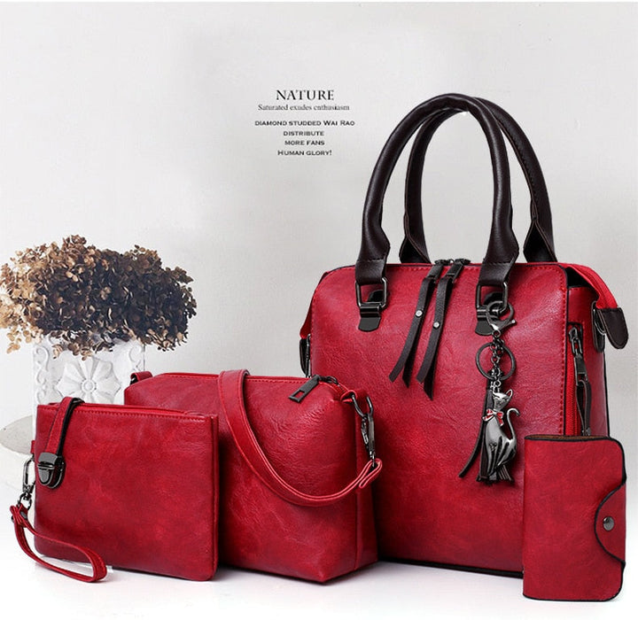 Barbara's Bags - Essential 4-Piece Leather Bag Set