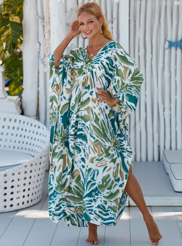 Gabby – Elegancka tropikalna sukienka 
