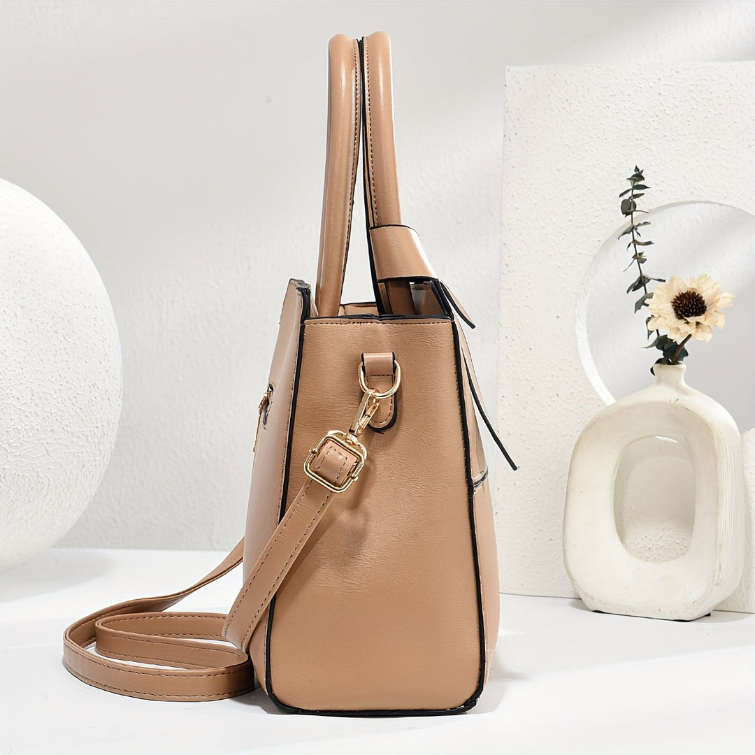 Barbara's Bags - Chic Leather 3-Piece Leather Bag Set