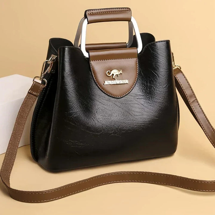 Barbara's Bags - Chic Leather Bucket Bag