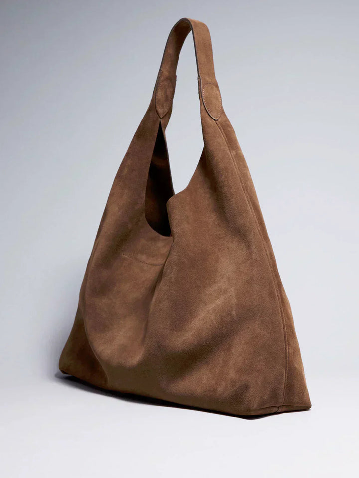 Barbara's Bags - Vintage Luxury Suede Leather Handbag