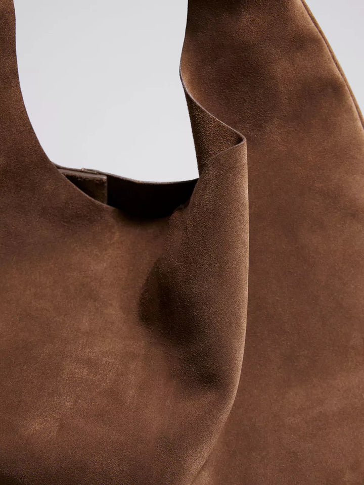 Barbara's Bags - Vintage Luxury Suede Leather Handbag