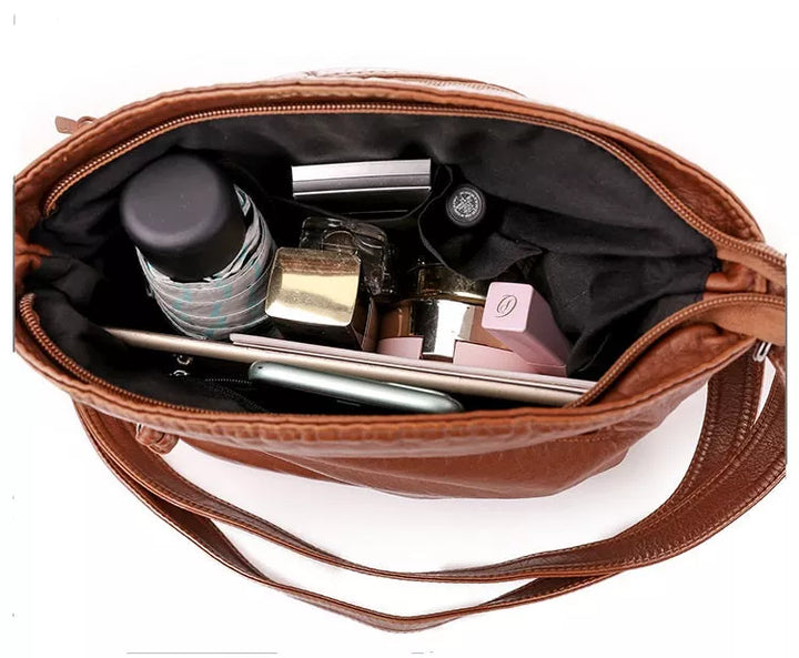 Barbara's Bags - Vintage Charm Leather Crossbody Bag