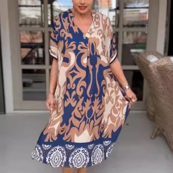 Odette - Elegancka sukienka z dekoltem w serek 