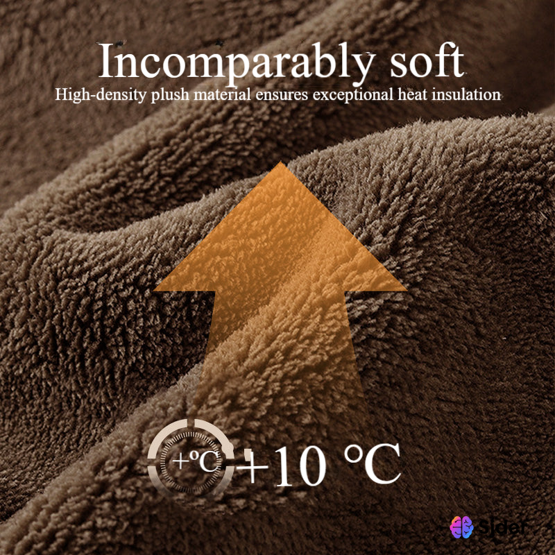 Casaco nórdico com capuz e toque suave