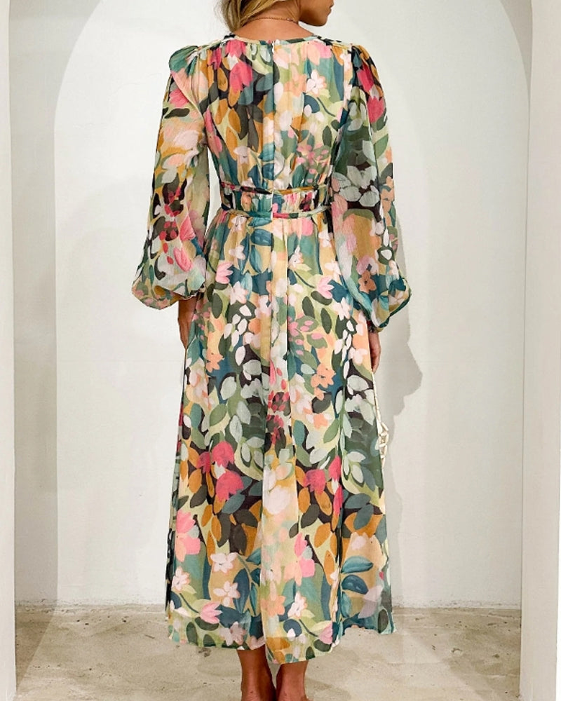 Elvira - Długa sukienka w stylu boho chic