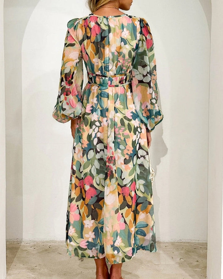 Elvira - Długa sukienka w stylu boho chic