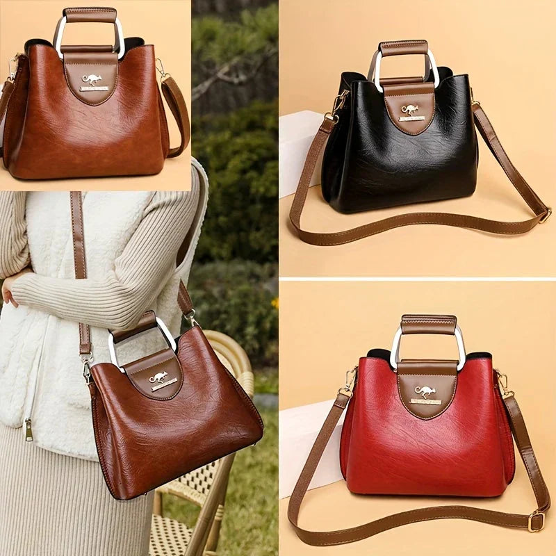 Barbara's Bags - Chic Leather Bucket Bag