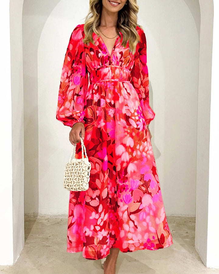 Elvira - Długa sukienka w stylu boho chic