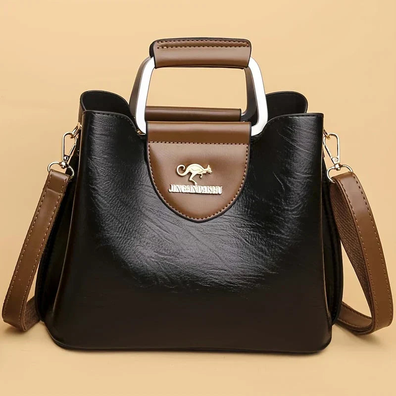Barbara's Bags - Chic Leather Bucket Bag
