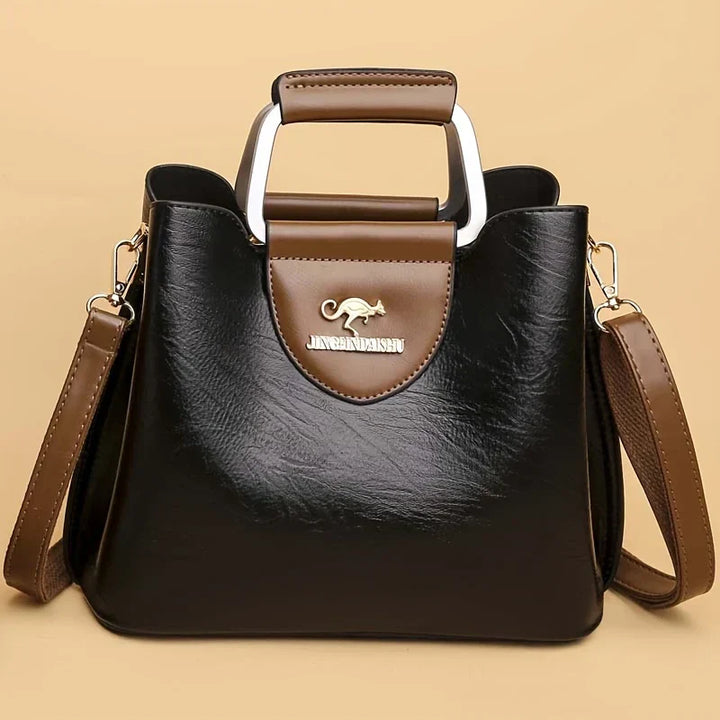 Barbara's Bags - Chic Leather Bucket Bag