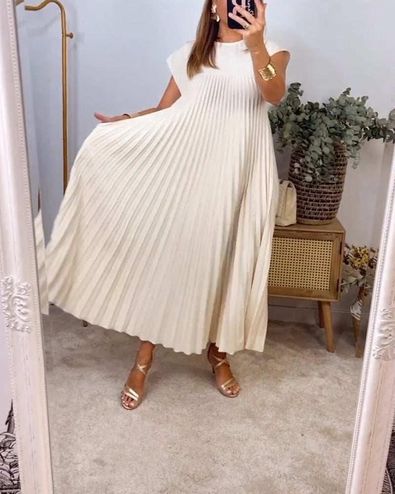 Amelia - sukienka plisowana bez rękawów
