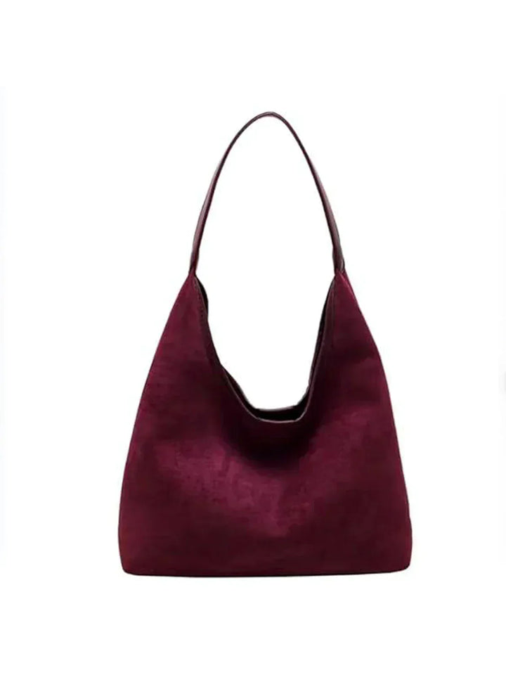 Barbara's Bags - Vintage Luxury Suede Leather Handbag