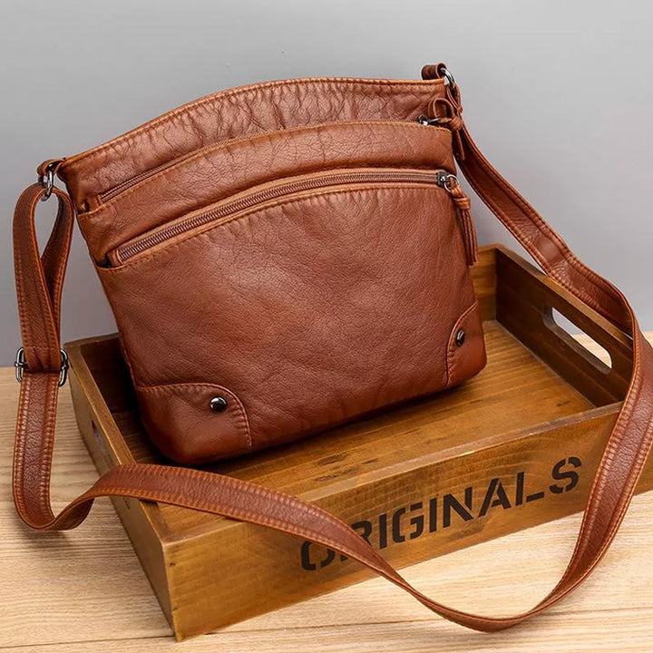 Barbara's Bags - Vintage Charm Leather Crossbody Bag
