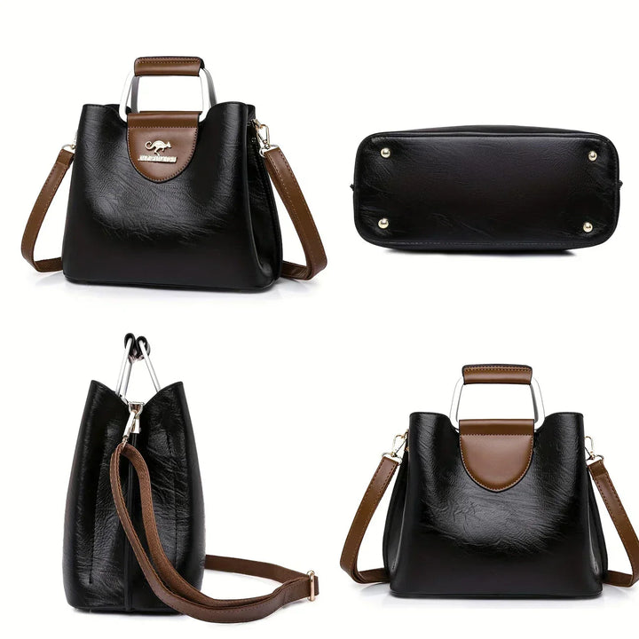 Barbara's Bags - Chic Leather Bucket Bag