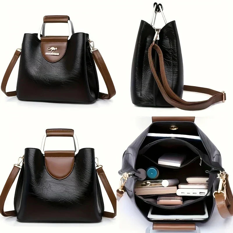 Barbara's Bags - Chic Leather Bucket Bag