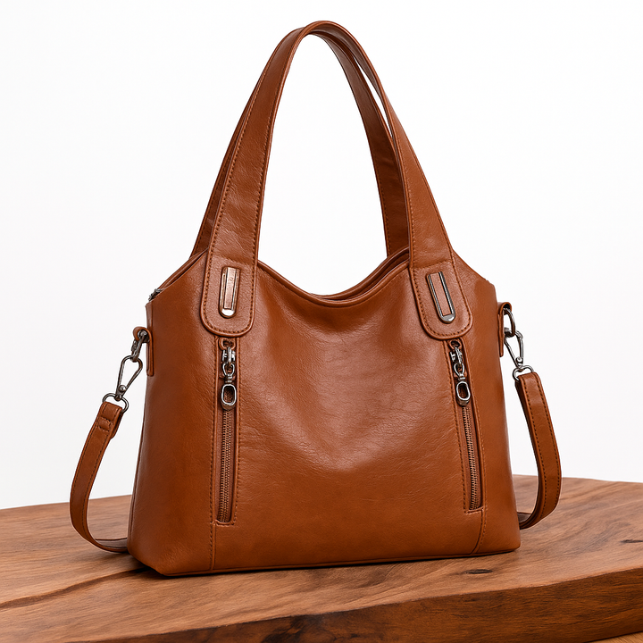 Barbara's Bags - Luxe Statement Leather Shoulder Bag