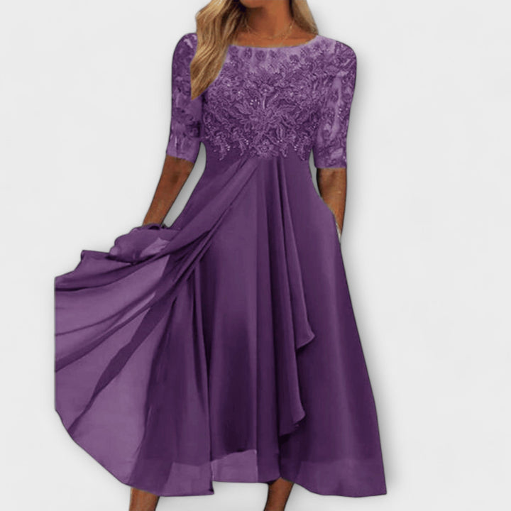 Sara – Eleganckie suknie dla gości weselnych