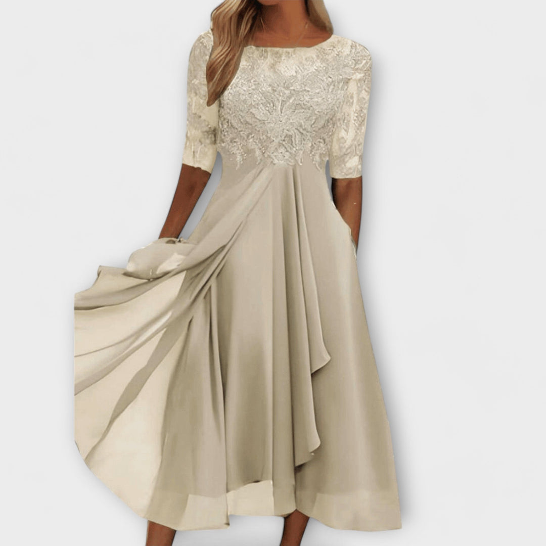 Sara – Eleganckie suknie dla gości weselnych