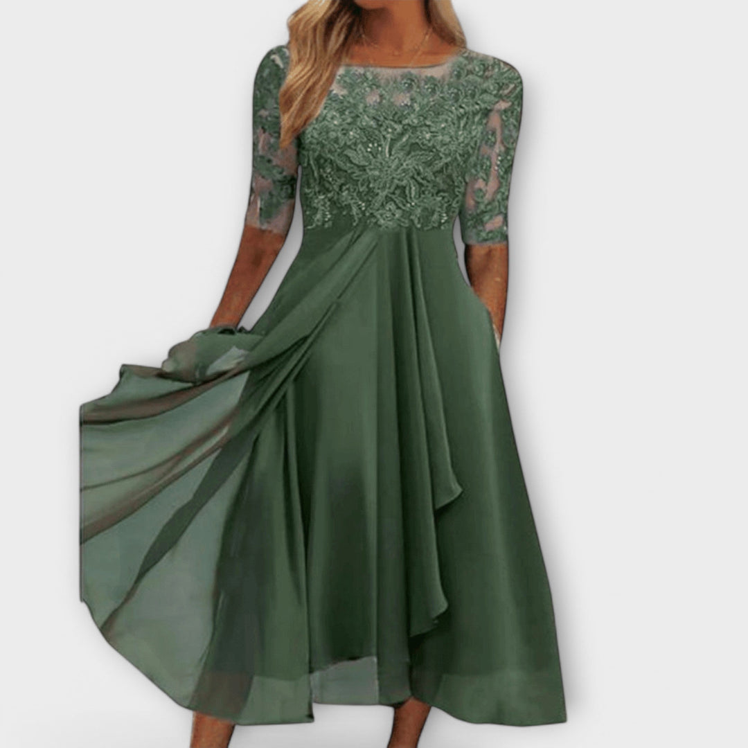 Sara – Eleganckie suknie dla gości weselnych