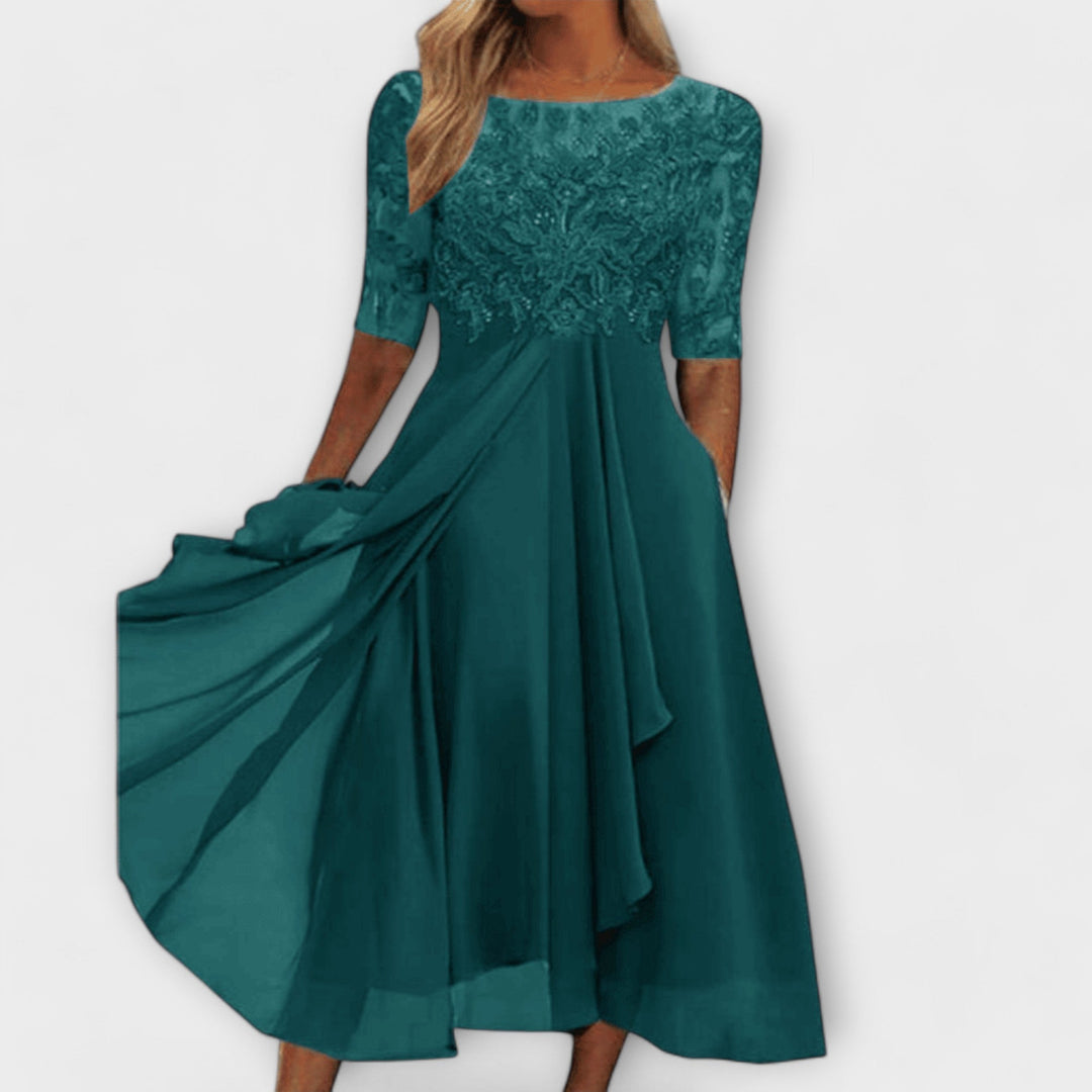 Sara – Eleganckie suknie dla gości weselnych