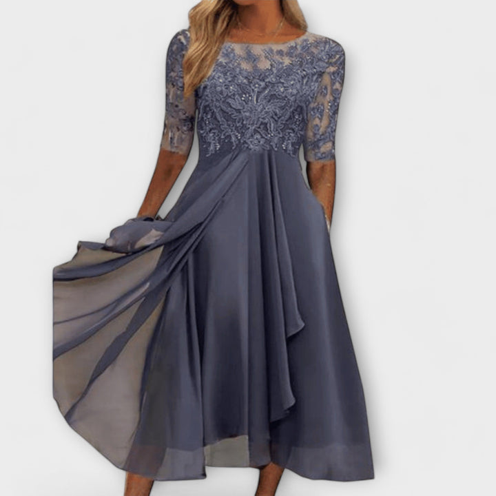 Sara – Eleganckie suknie dla gości weselnych