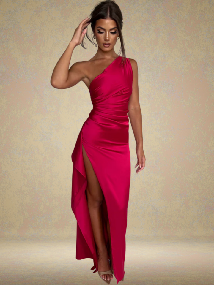 SUKIENKA MAXI Z SATYNY SOLEIL 