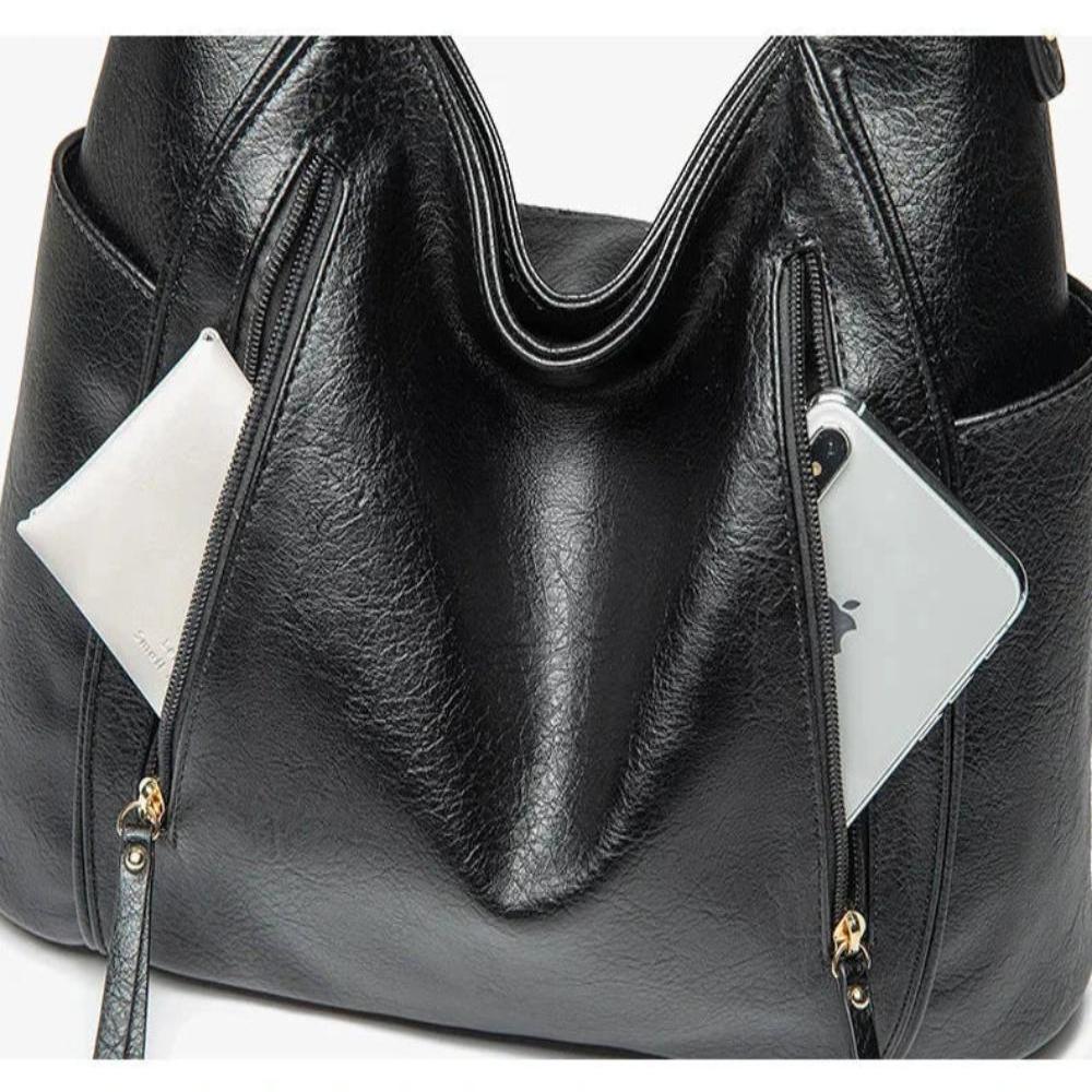 Barbara's Bags - Luxurious Elegance Leather Shoulder Bag