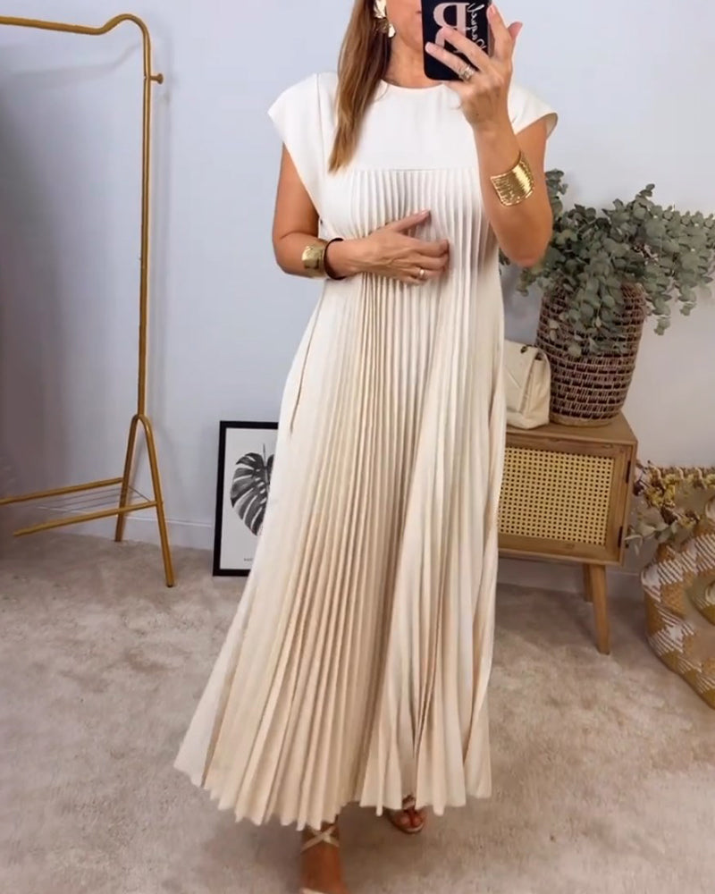 Amelia - sukienka plisowana bez rękawów