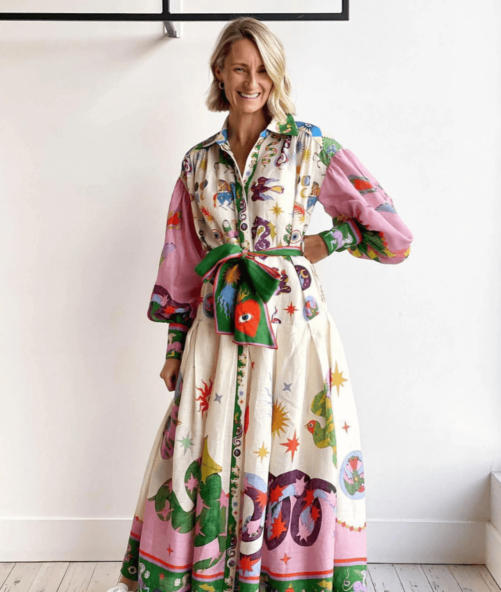 Dorthe™ | Elegancka włoska długa sukienka
