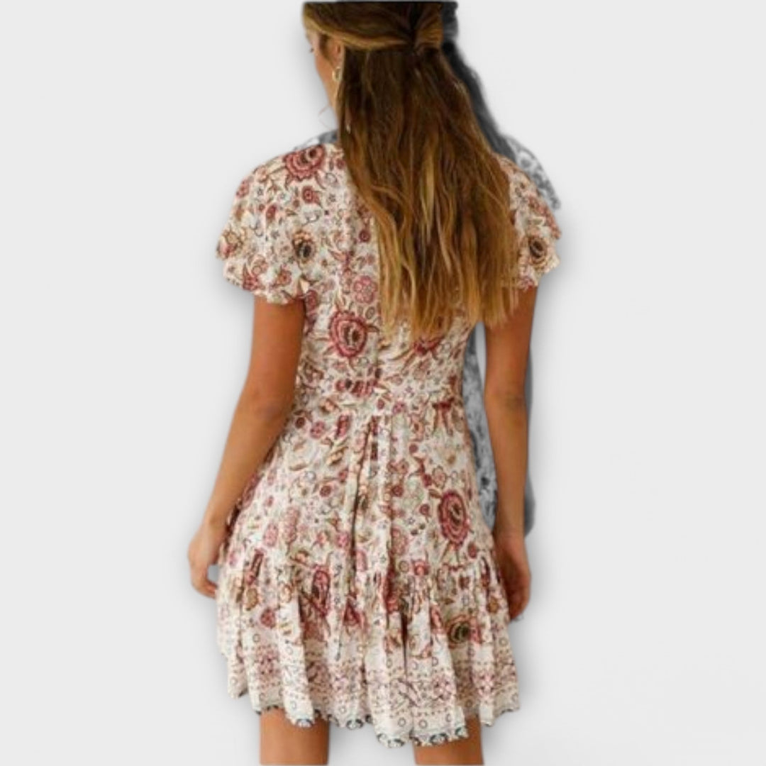 Adélia - krótka sukienka boho