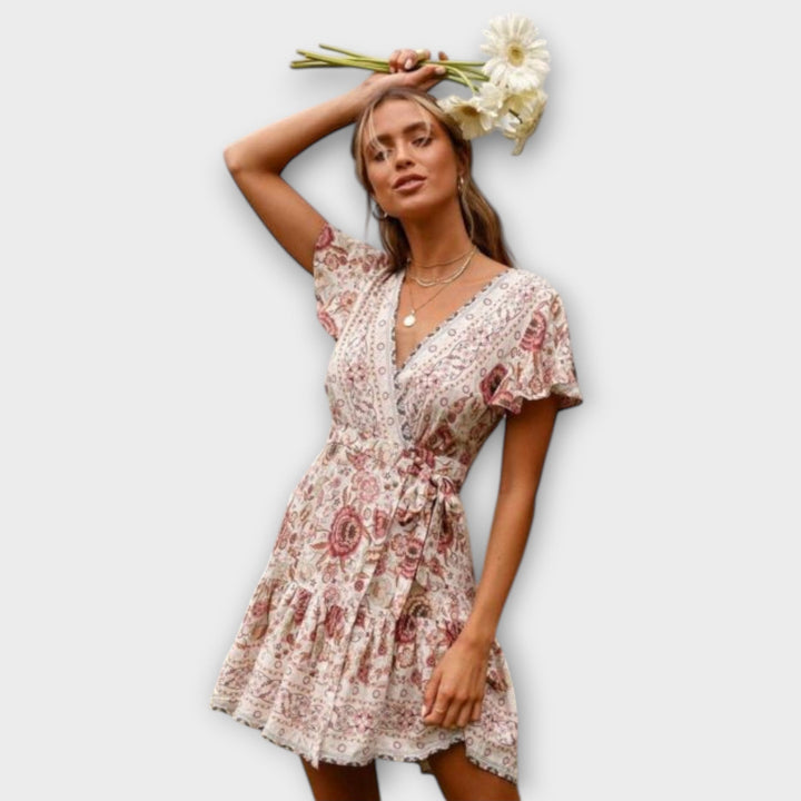 Adélia - krótka sukienka boho