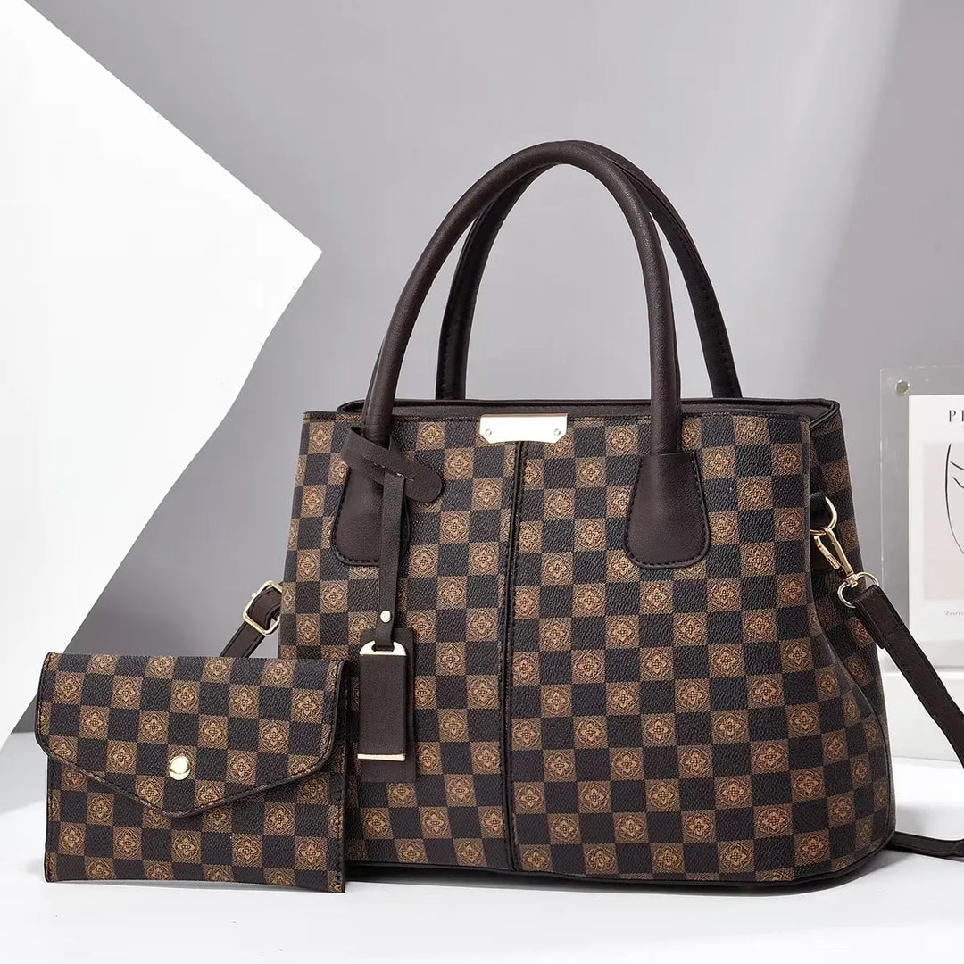 Barbara's Bags - Stylish Chic 2-Piece Leather Bag Set