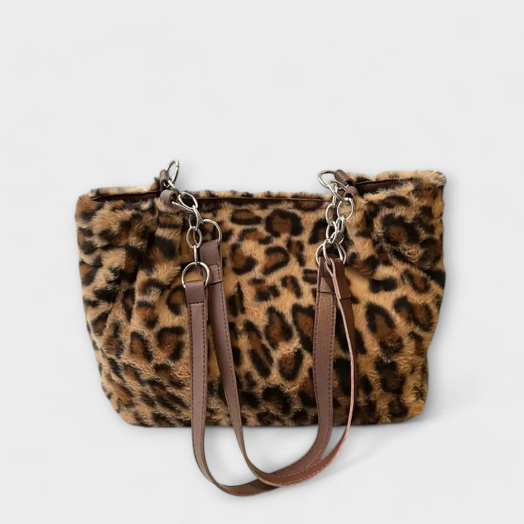 Barbara's Bags - Fashion bag inspired by leopard print made of soft faux fur