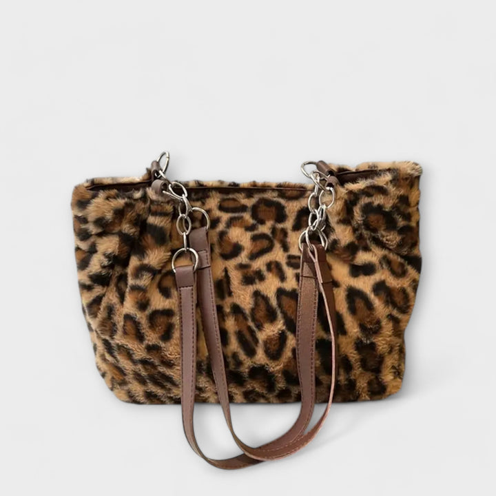 Barbara's Bags - Fashion bag inspired by leopard print made of soft faux fur