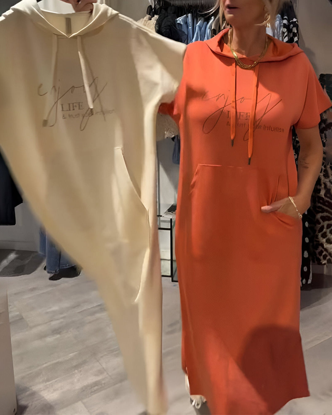 Amira - Stylowa sukienka-sweter 