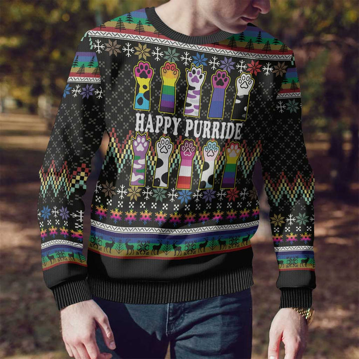 Gato Orgulhoso LGBT Natal Feio