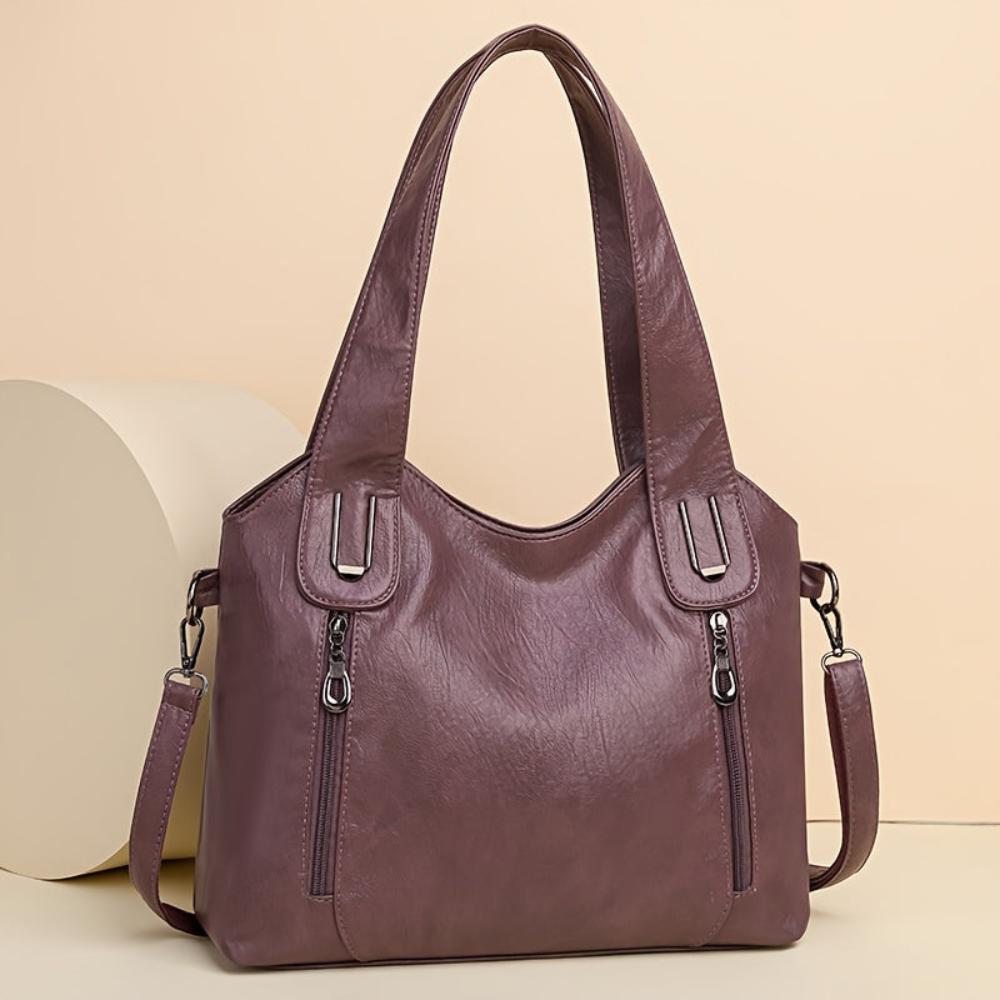 Barbara's Bags - Luxe Statement Leather Shoulder Bag
