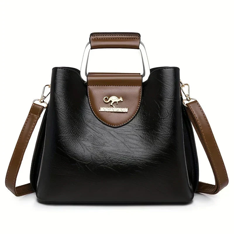 Barbara's Bags - Chic Leather Bucket Bag
