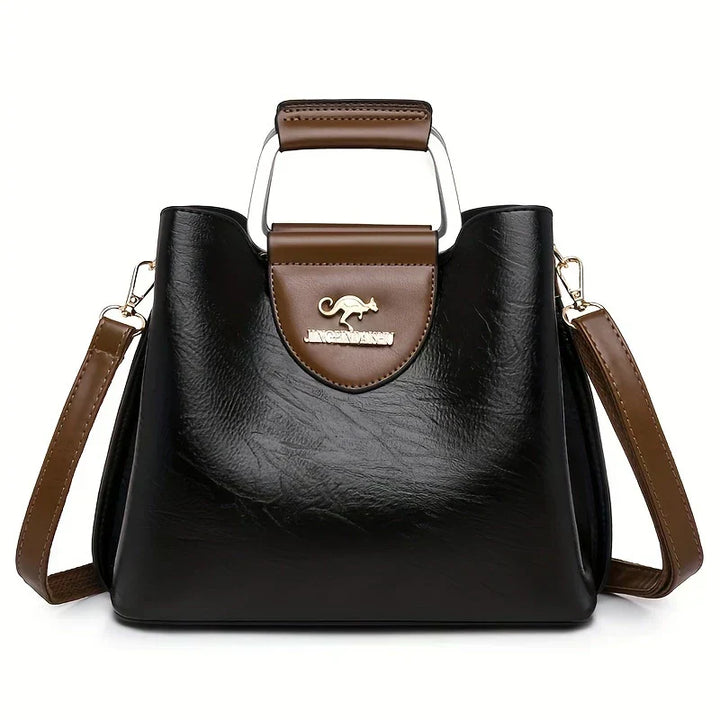 Barbara's Bags - Chic Leather Bucket Bag