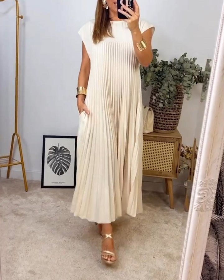 Amelia - sukienka plisowana bez rękawów